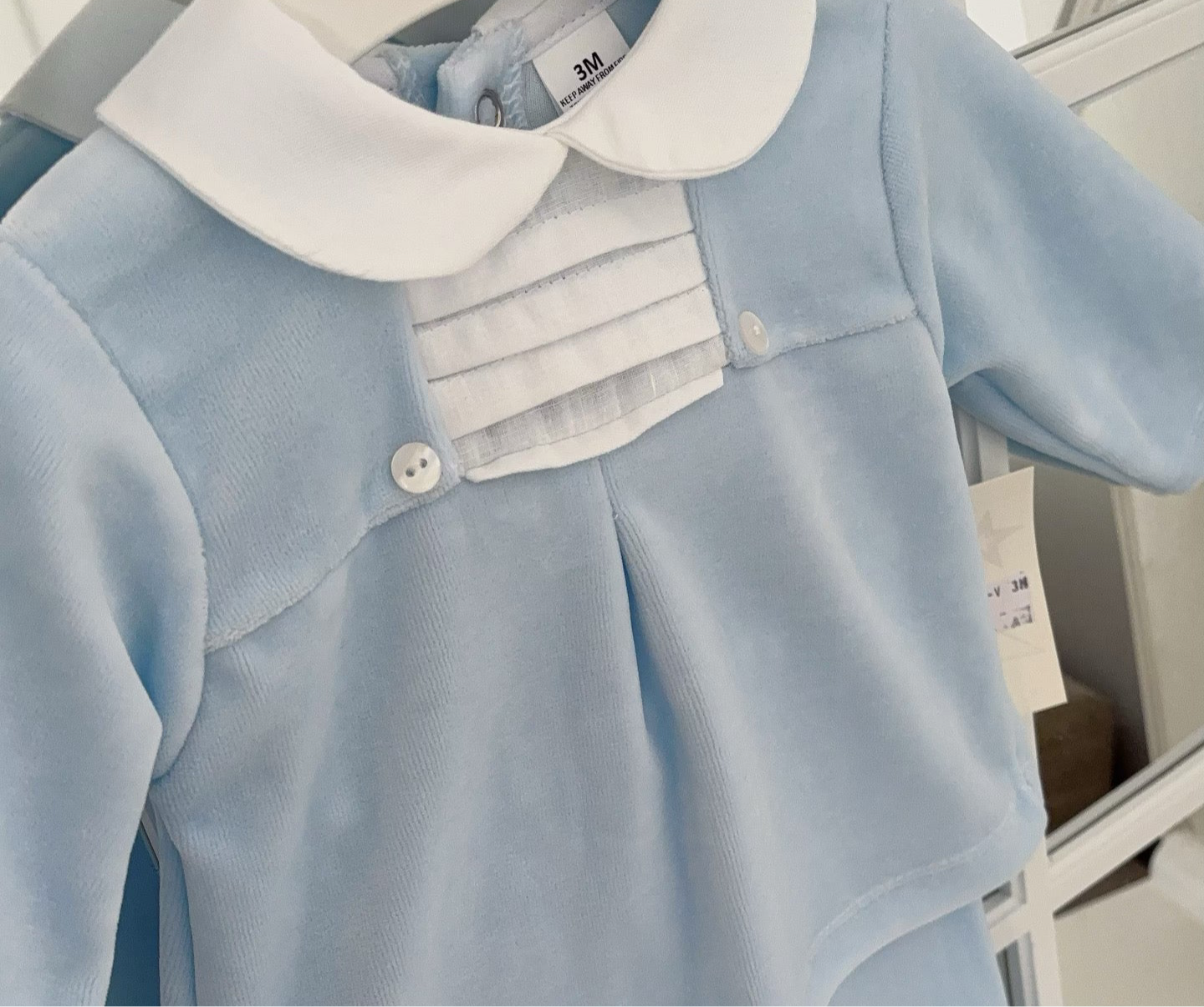 Baby boys velour two piece set