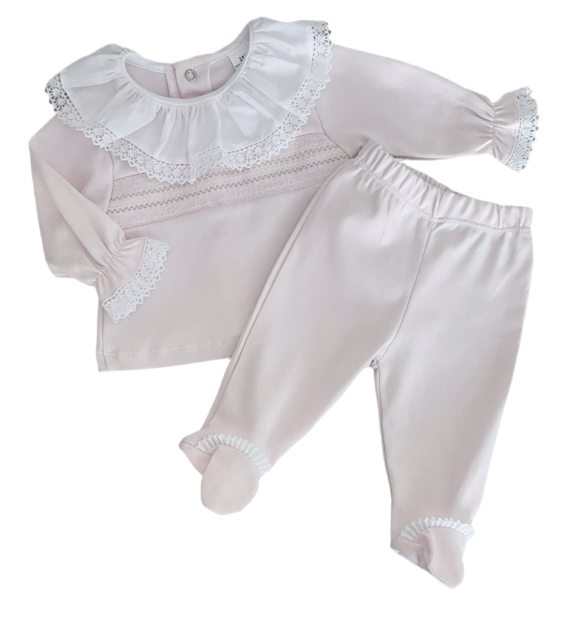 Baby girls smocked cotton set