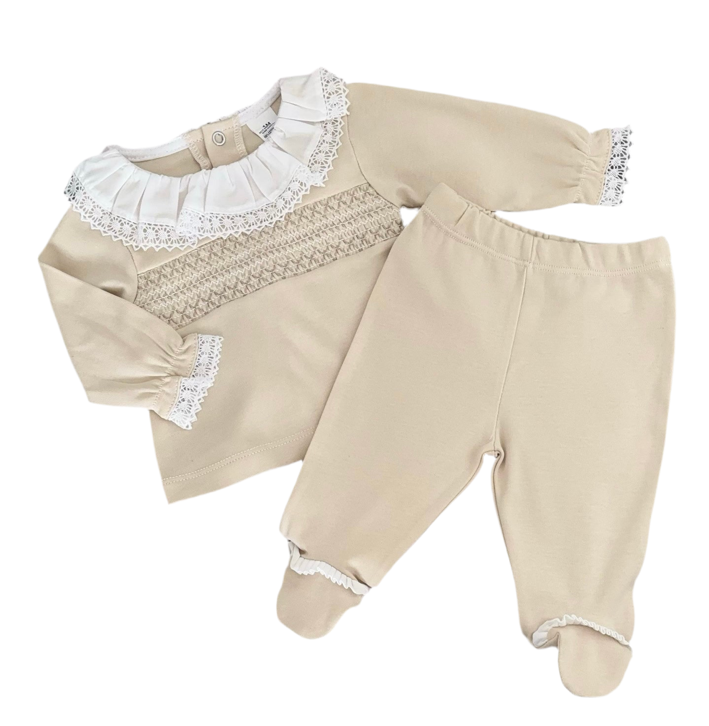 Baby girls smocked cotton set