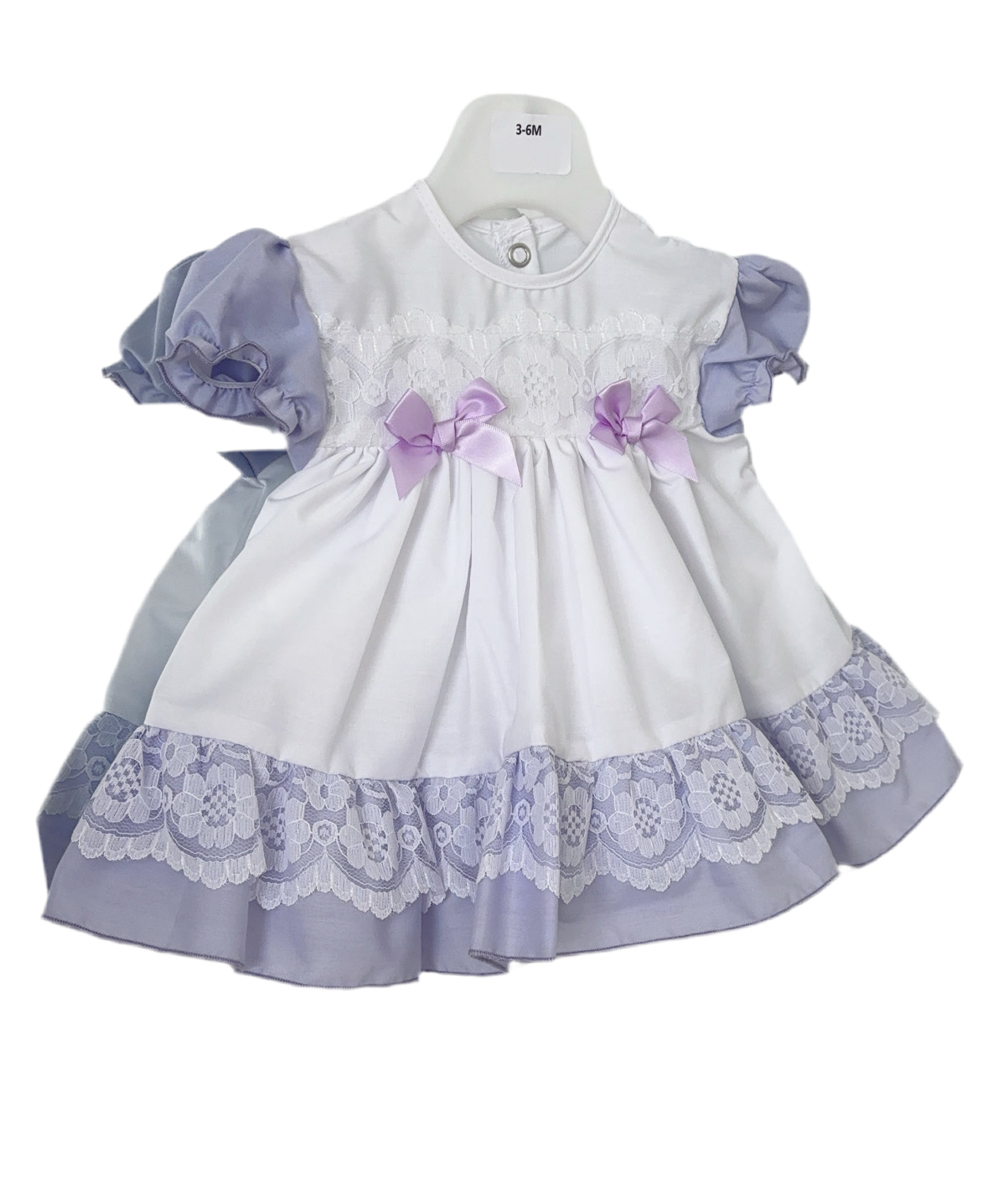 Baby girls lilac lace dress