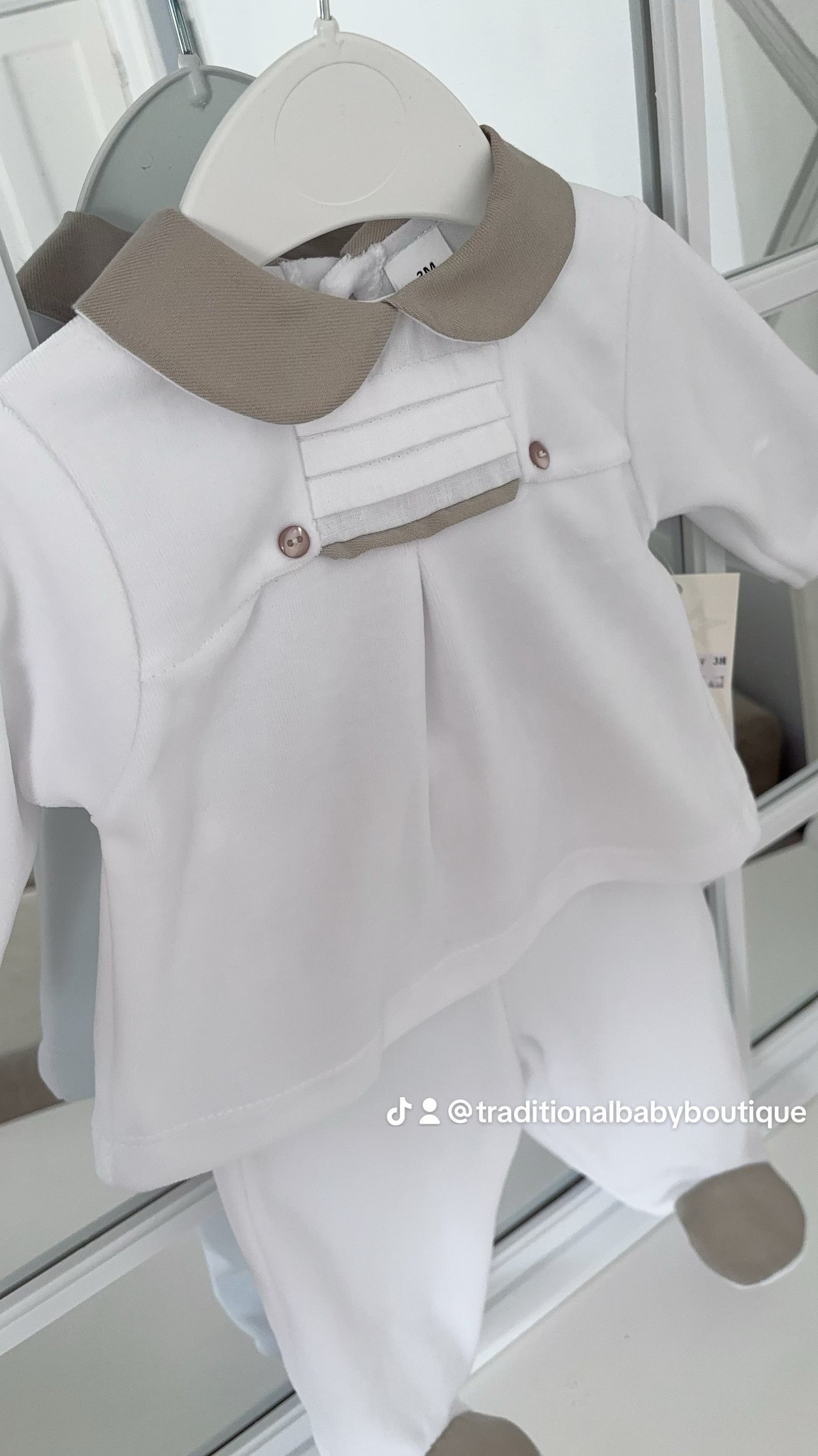 Baby boys velour two piece set