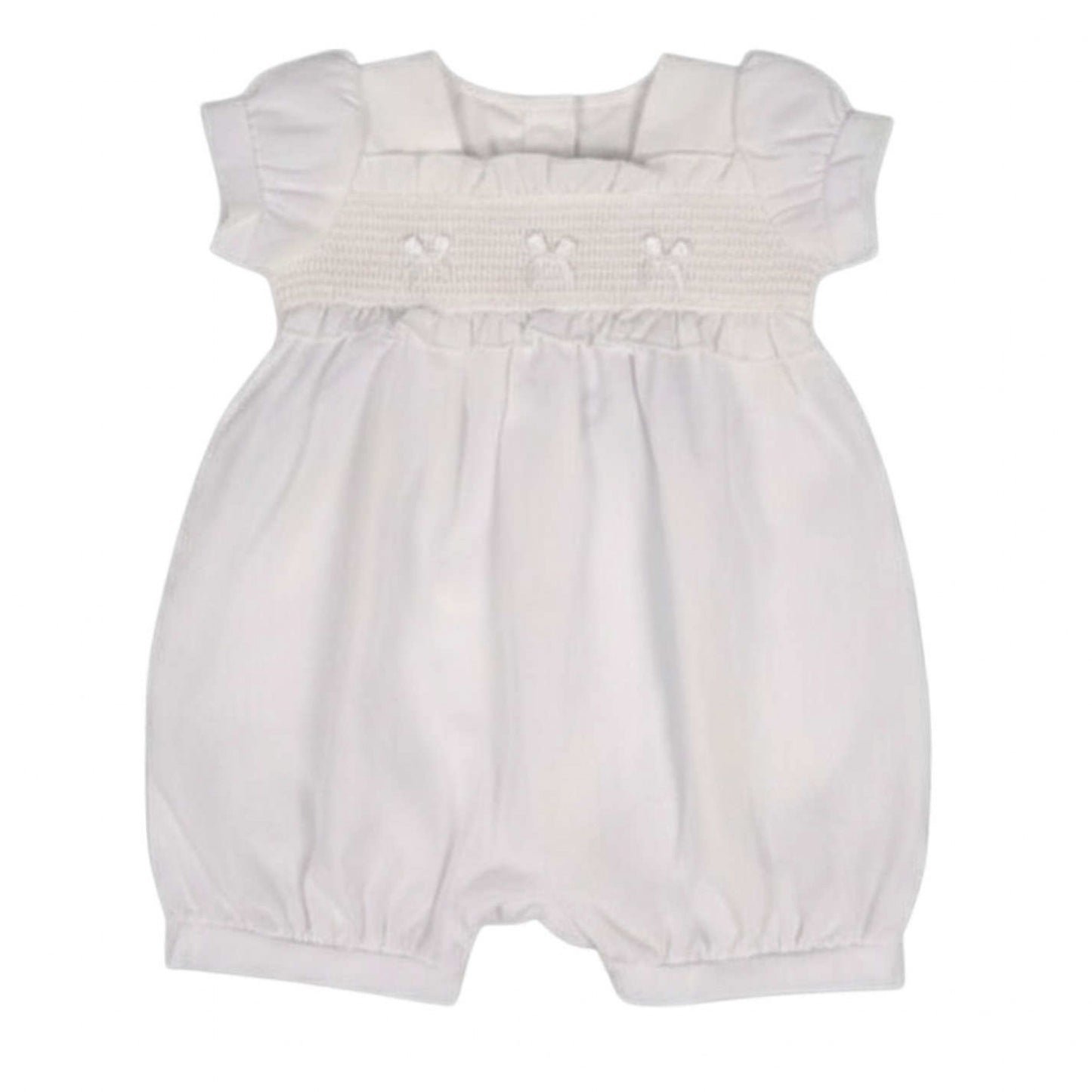 Baby girls smocked romper