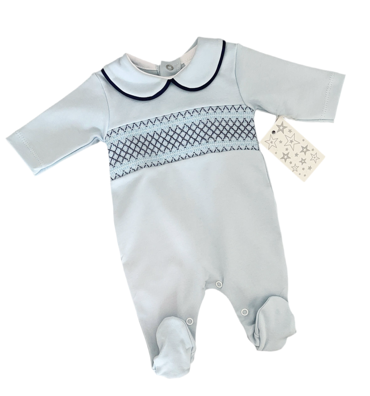 Baby boys smocked all in one