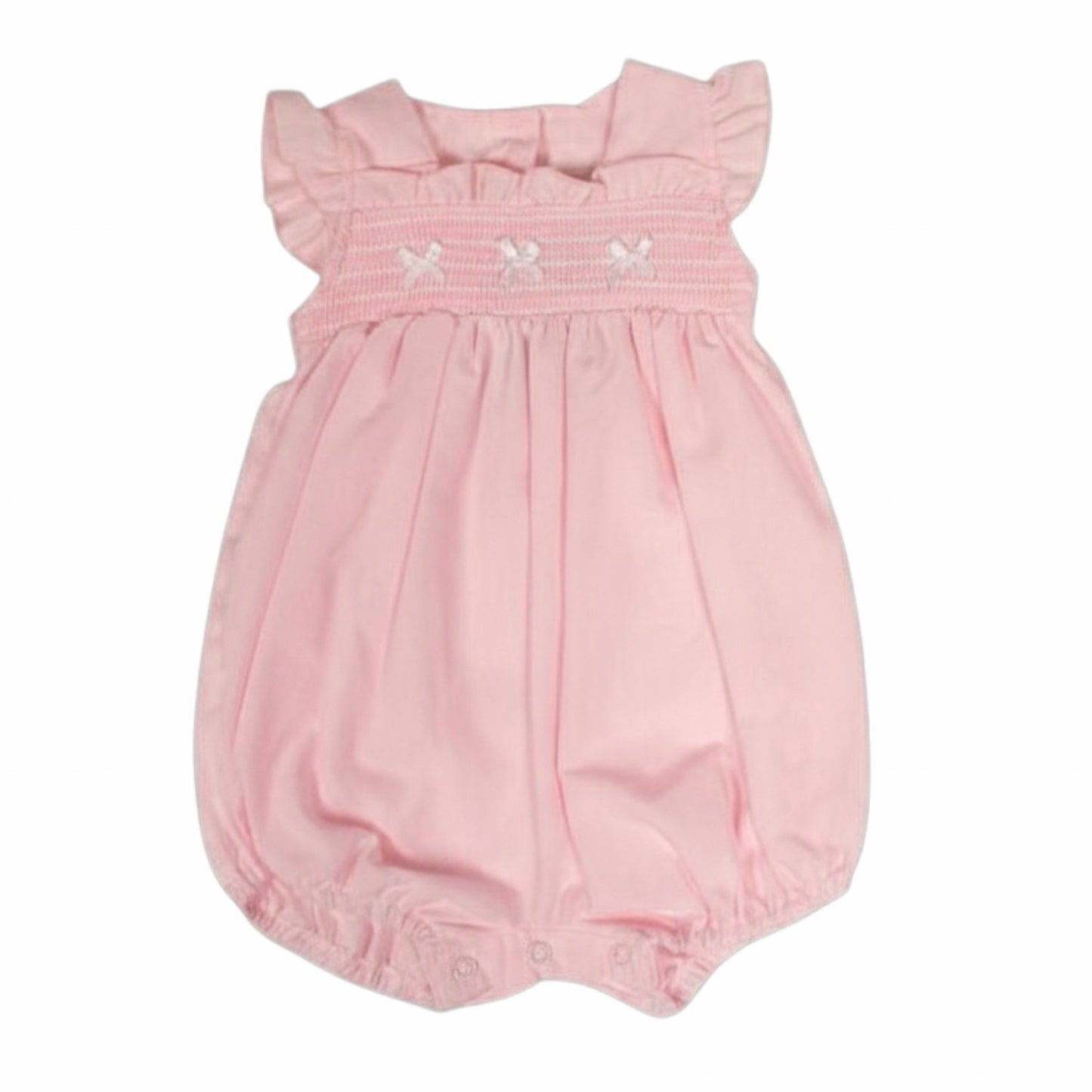 Baby girls smocked romper