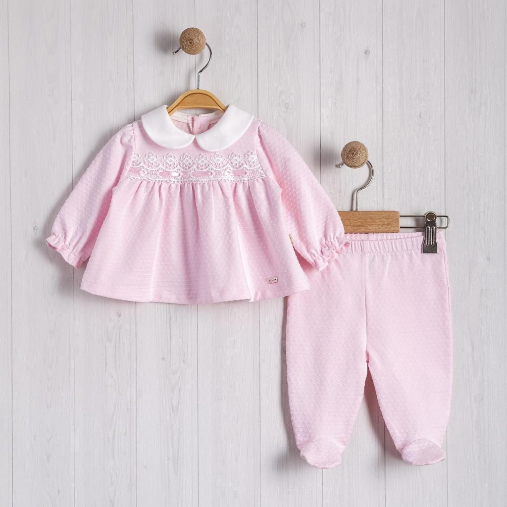 Baby girls Organic Dobby Lace Two Piece