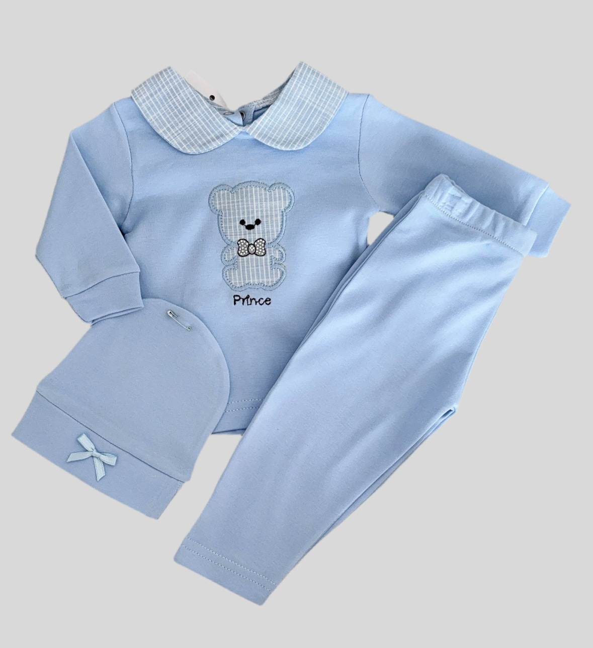 Baby boys Teddy three piece set
