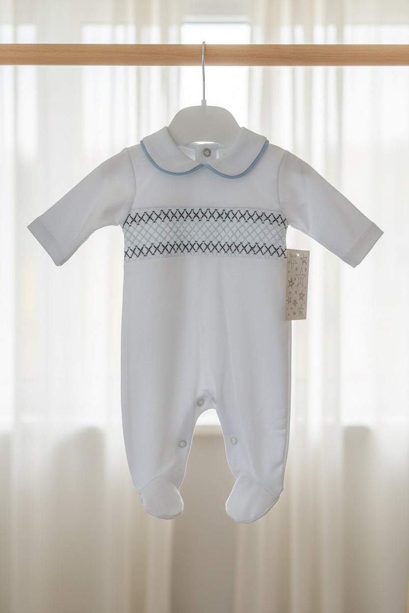 Baby boys smocked all in one