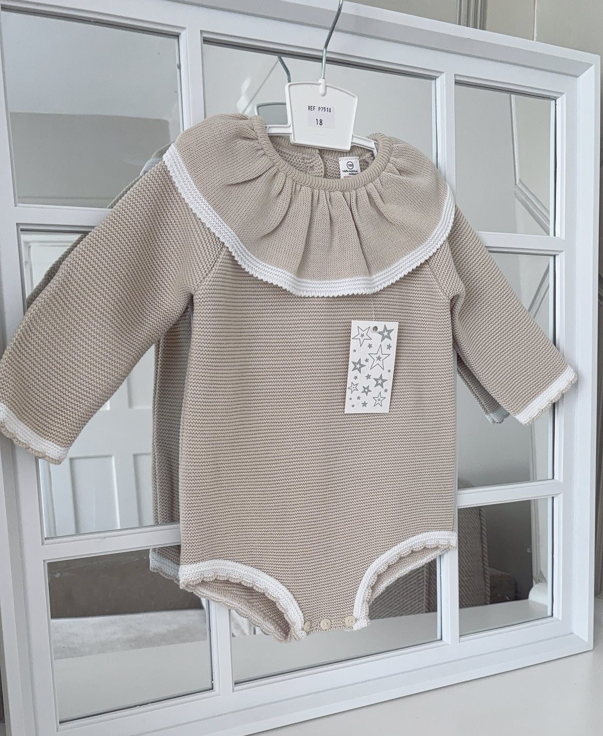 Baby girls “Elsie” knitted romper