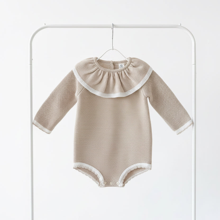 Baby girls “Elsie” knitted romper