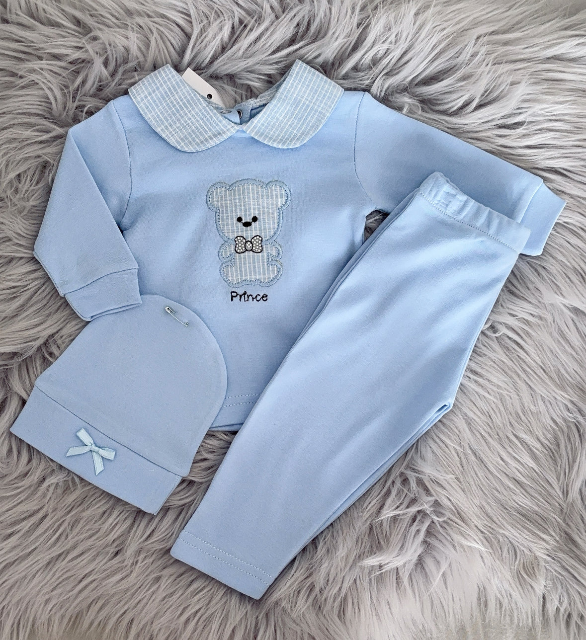 Baby boys Teddy three piece set