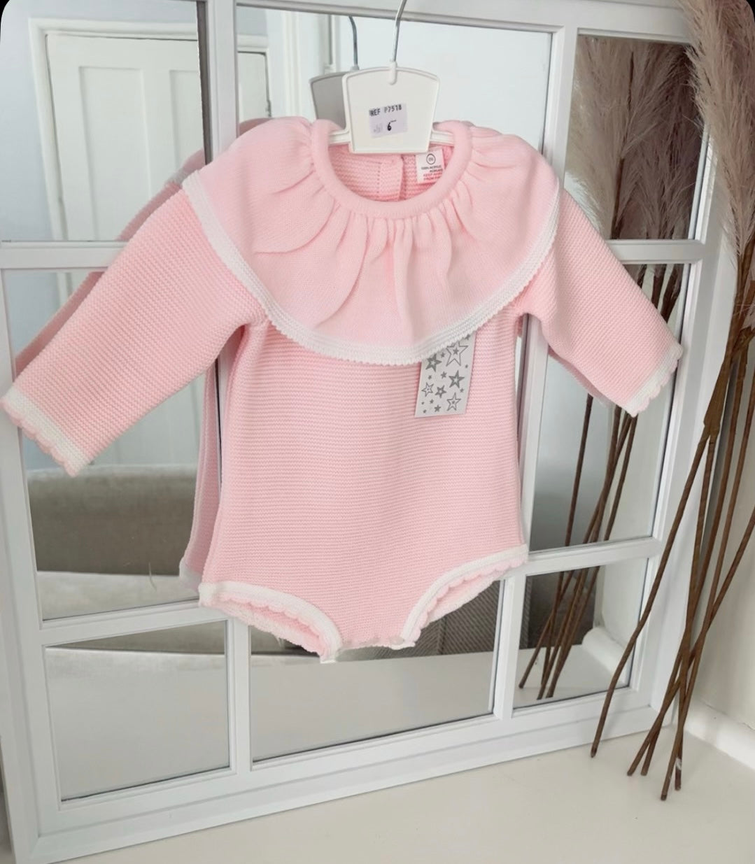 Baby girls “Elsie” knitted romper