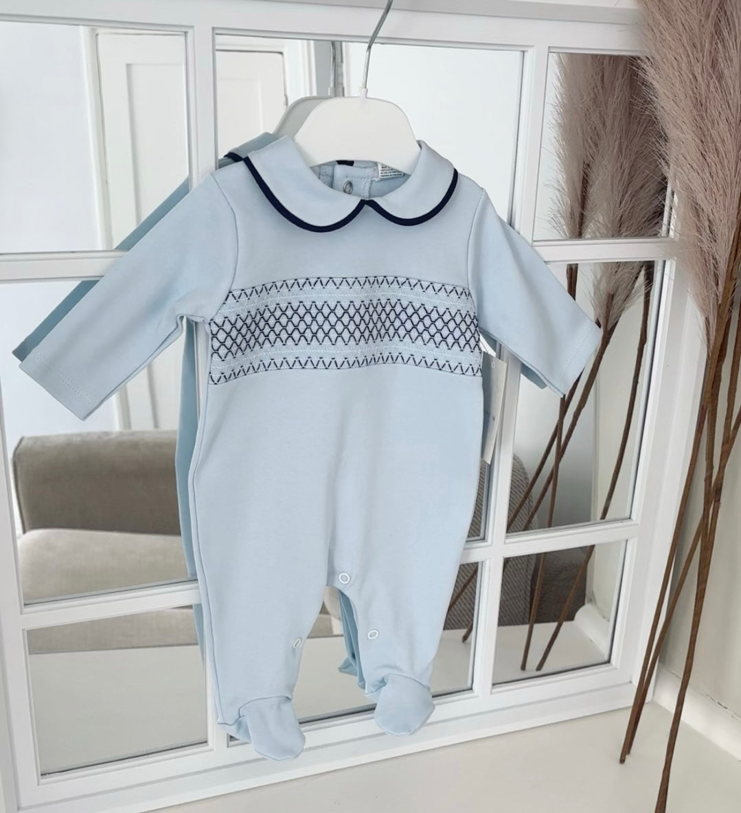 Baby boys smocked all in one