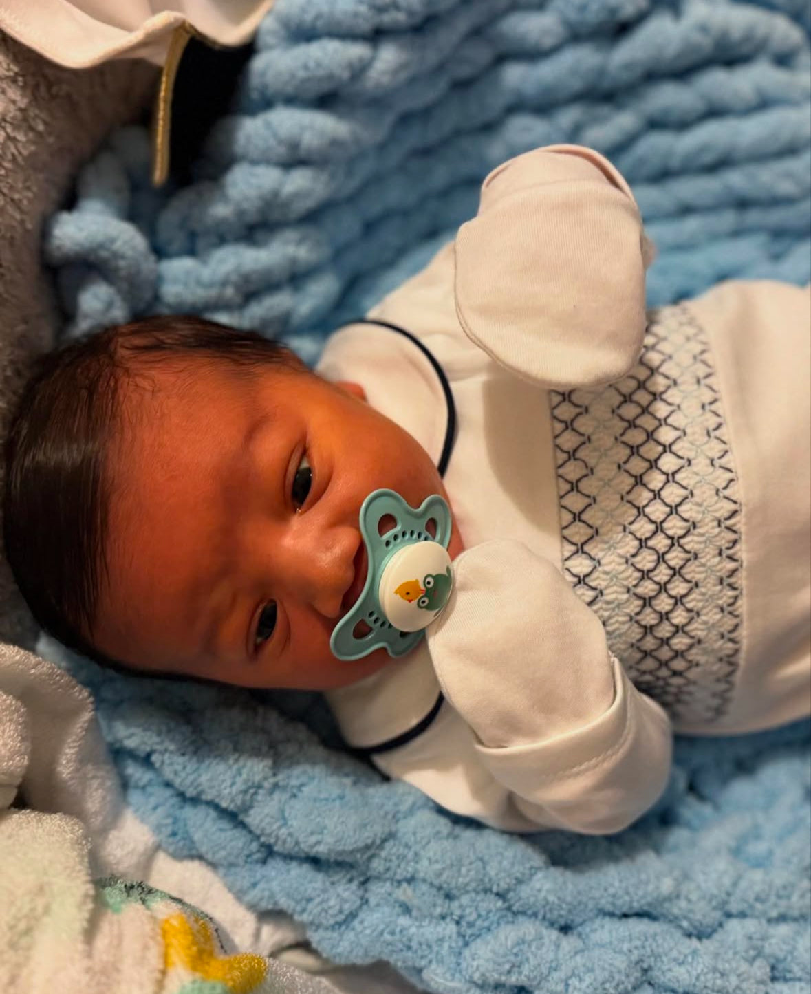 Baby boys smocked all in one