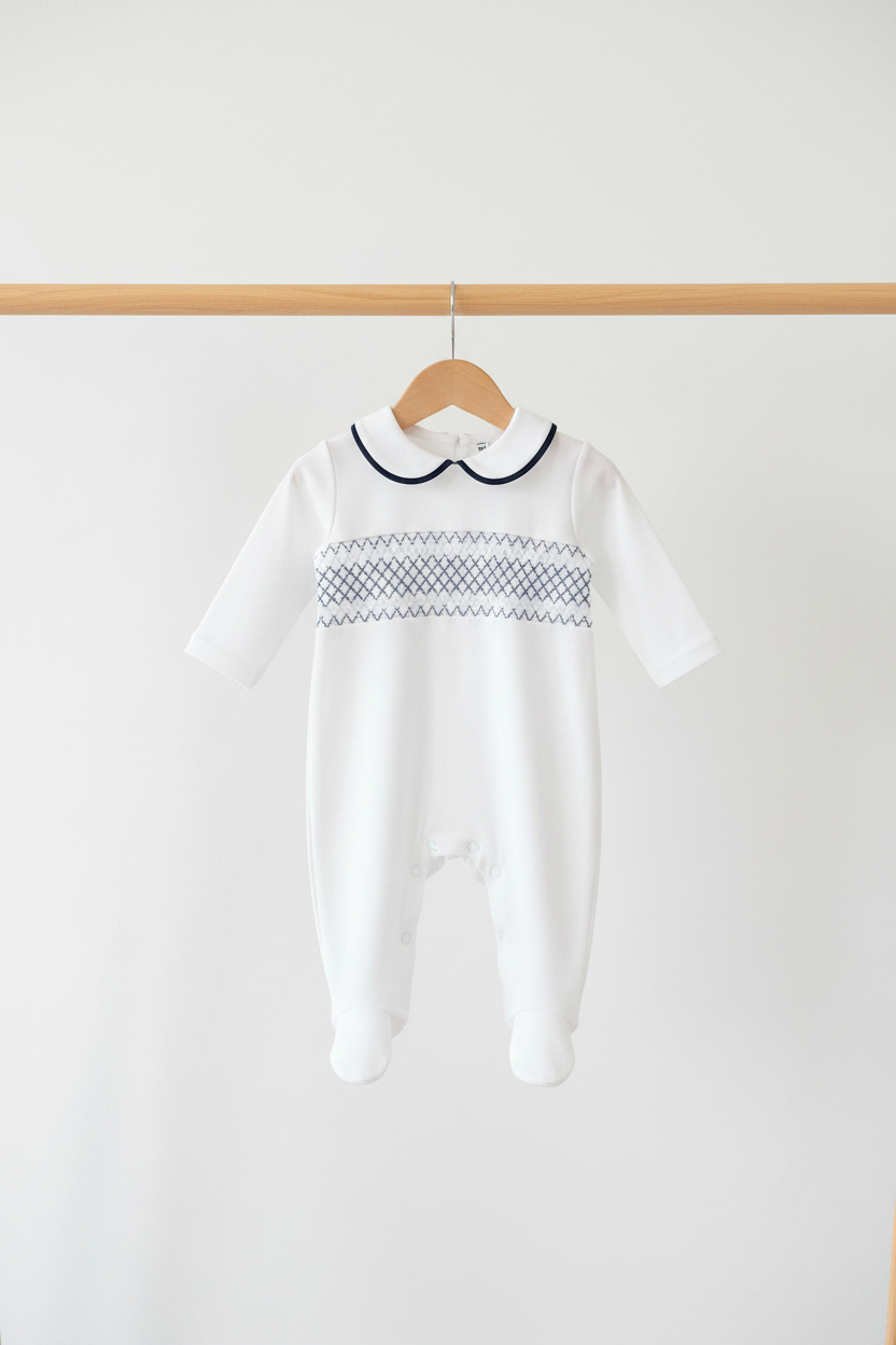 Baby boys smocked all in one
