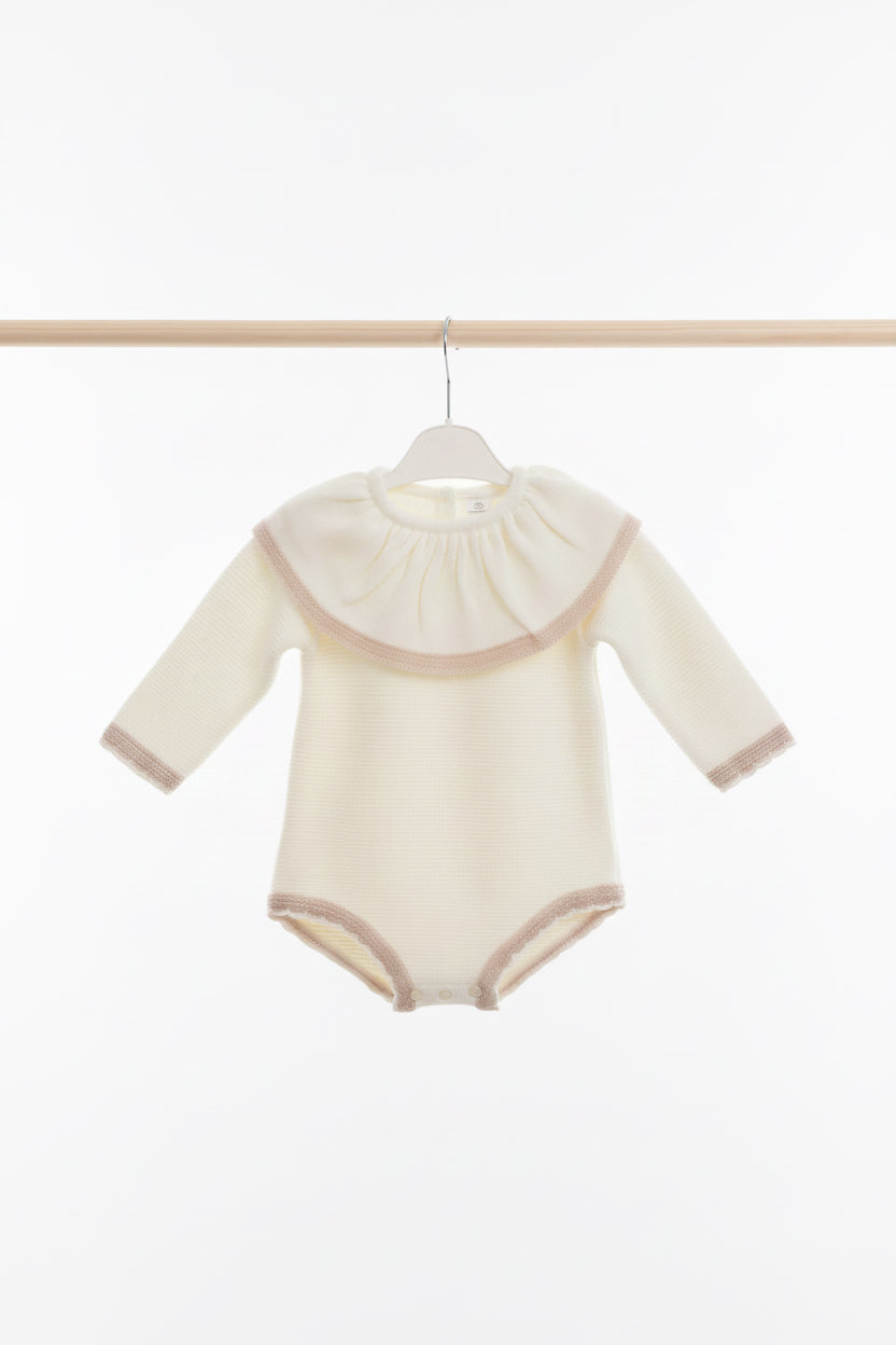 Baby girls “Elsie” knitted romper