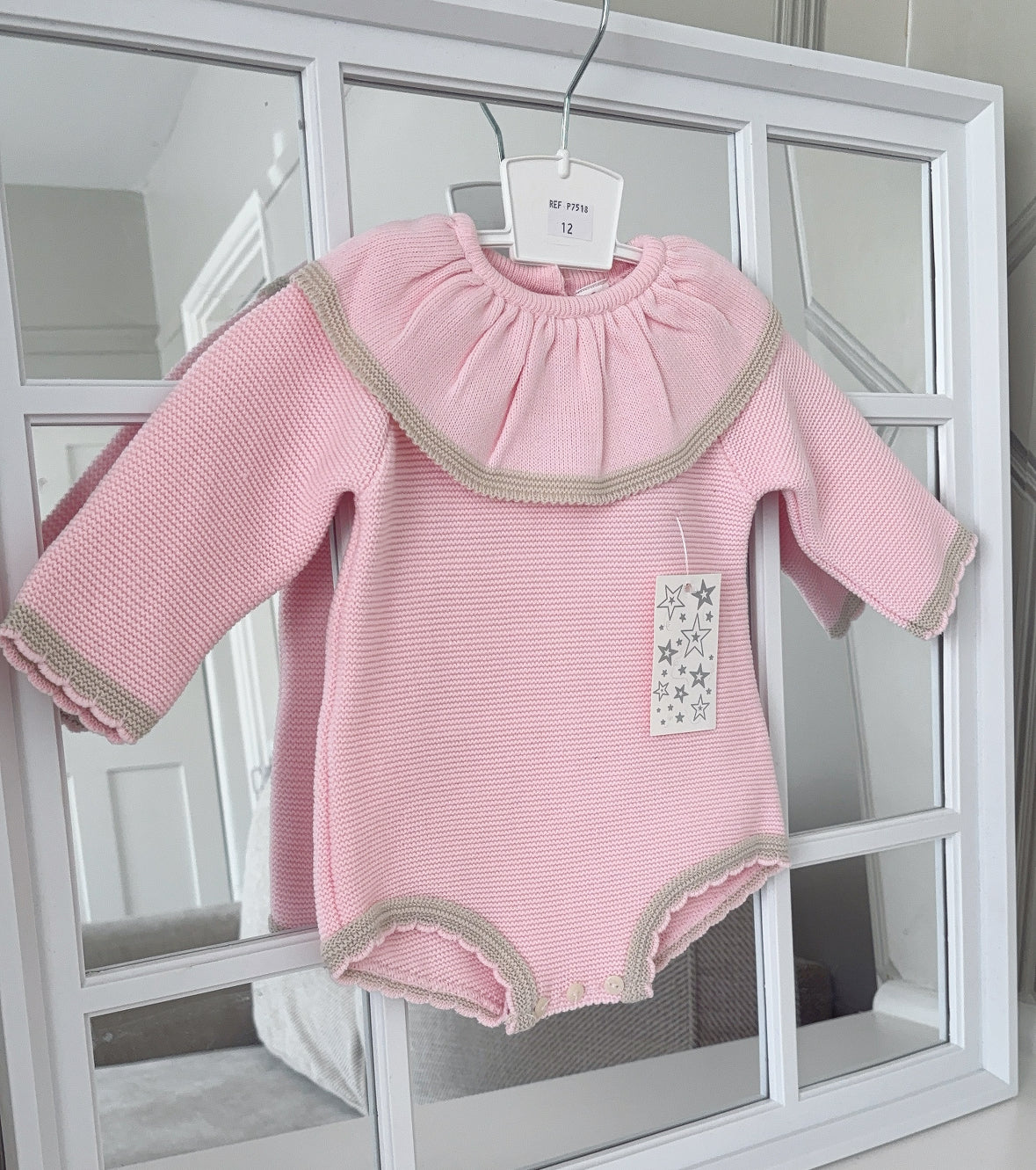 Baby girls knitted romper