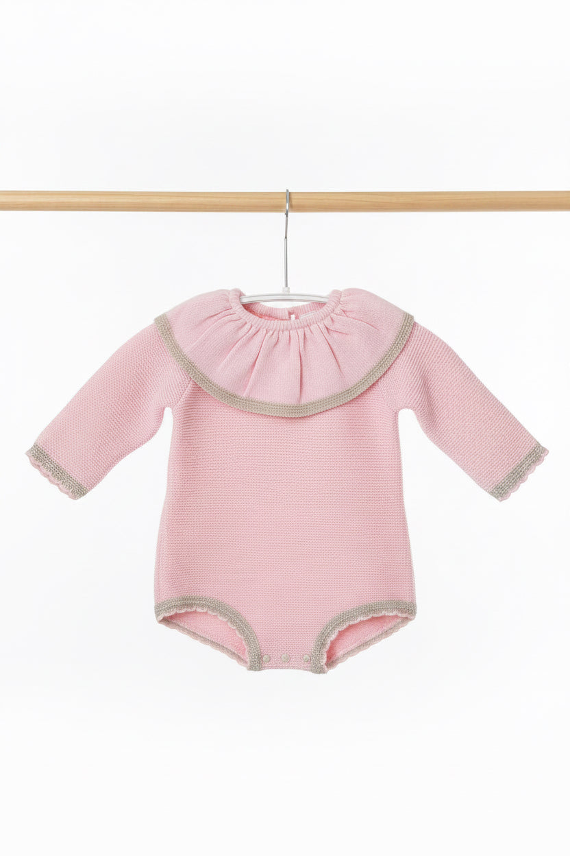 Baby girls “Elsie” knitted romper