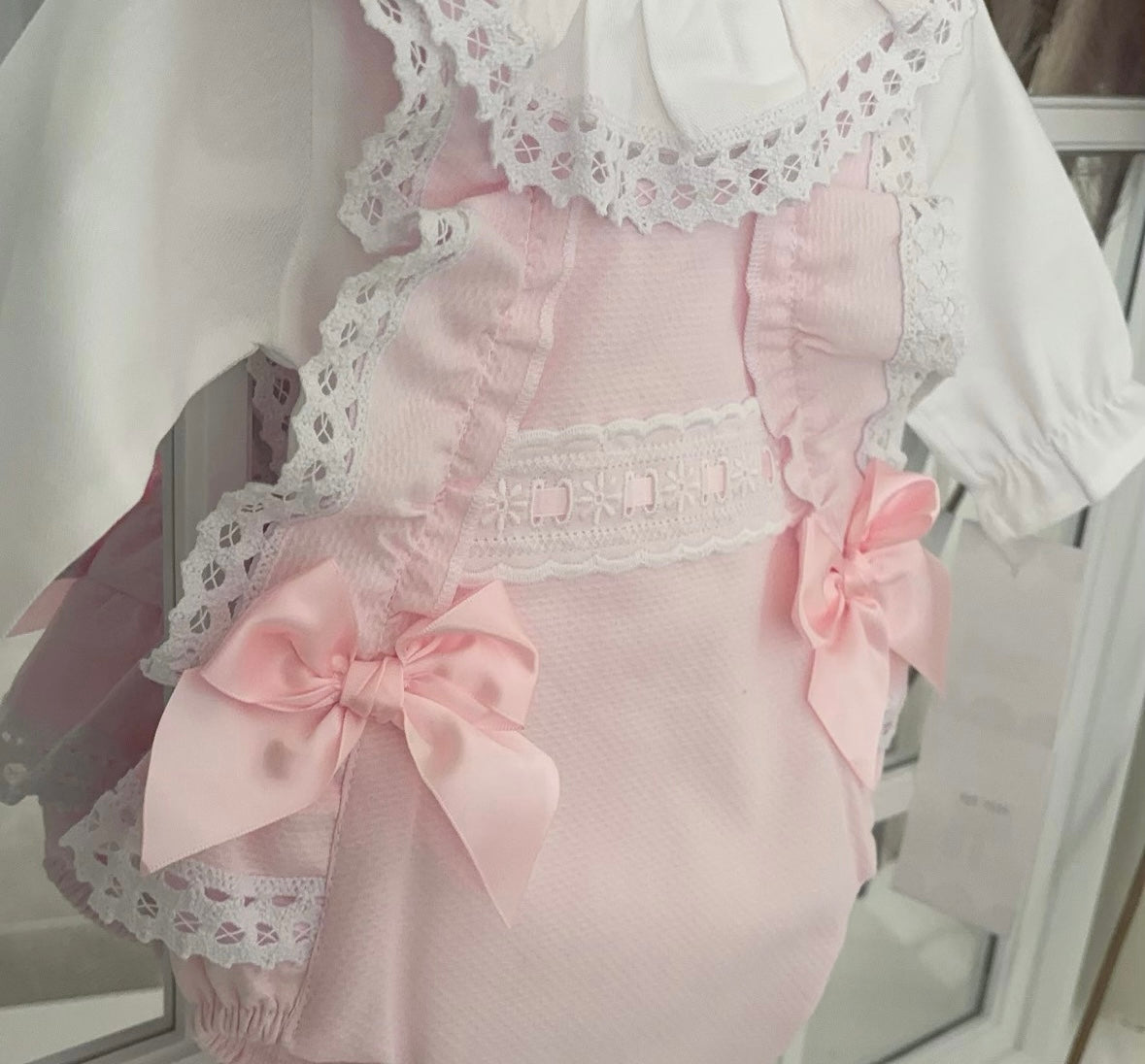 Baby girls slotted ribbon set