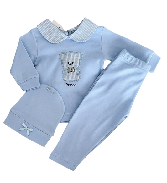 Baby boys Teddy three piece set