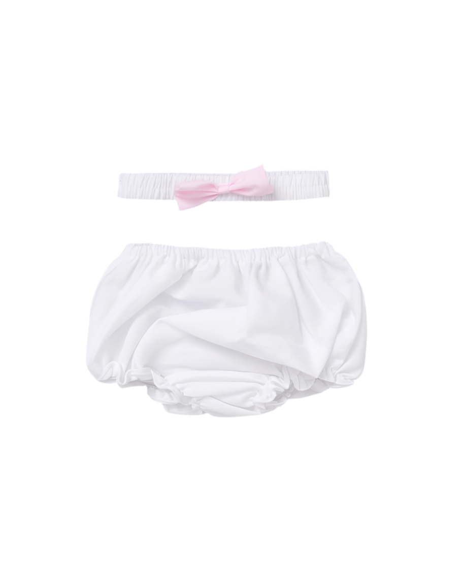 Baby girls “Bow” dress with knickers and headband