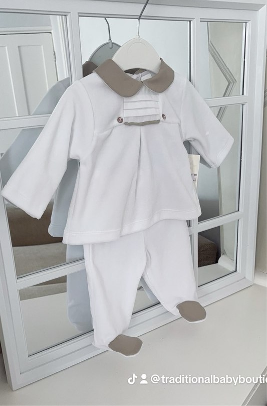 Baby boys velour two piece set