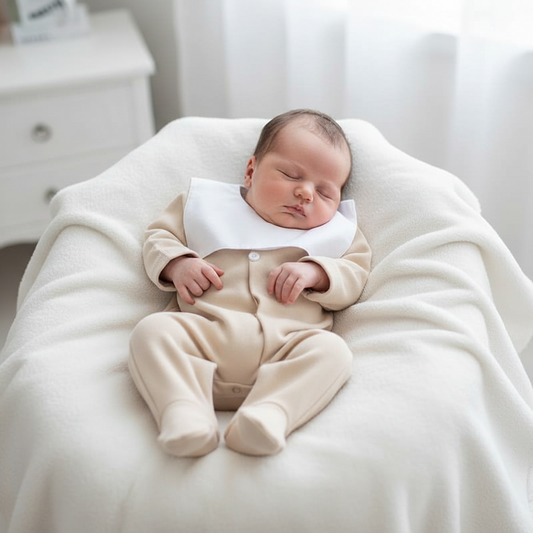 Unisex Cotton Square Collar Mock Bib all in one