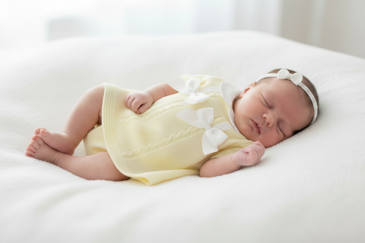 Baby girls double bow set
