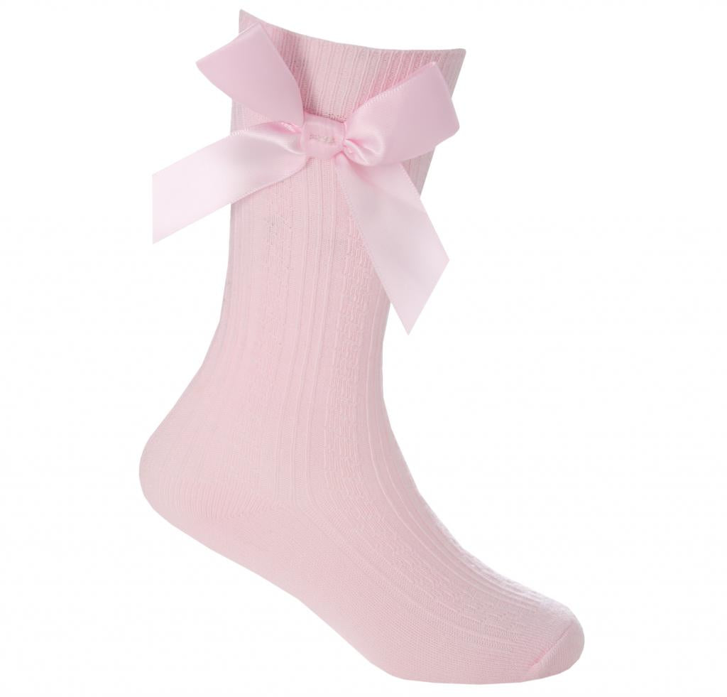 Pastel pink 3/4 length Socks