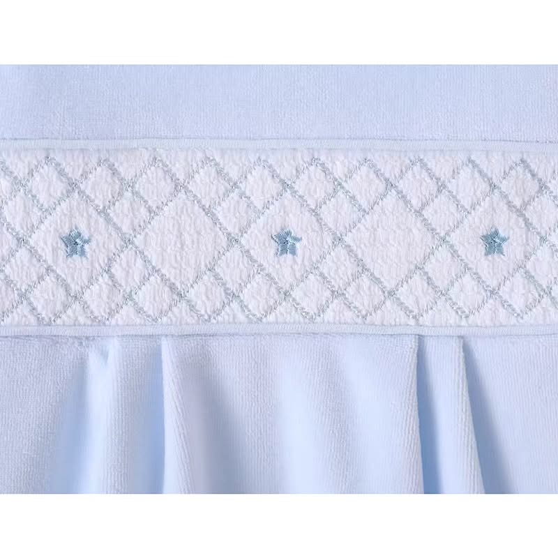 Baby boys Velour Star Smocked all in one