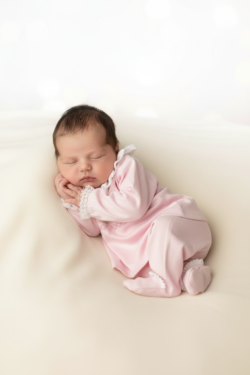 Baby girls smocked two piece set