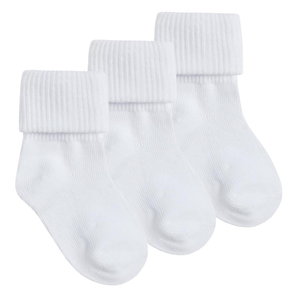 Traditional white ankle socks x3