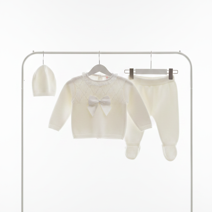 Portuguese knitted set with hat - One size NB-3m