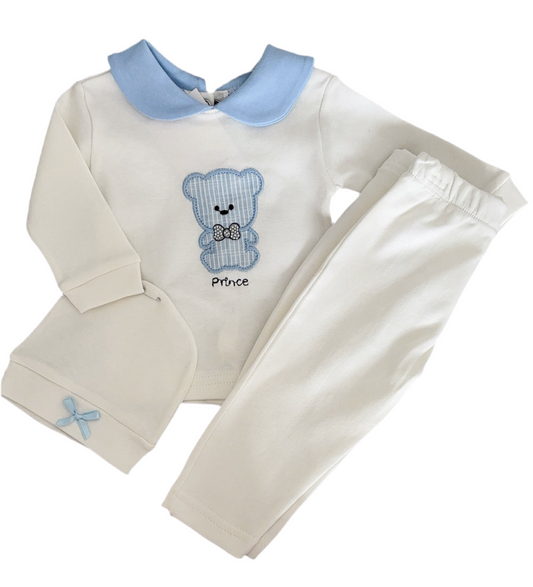 Baby boys Teddy three piece set