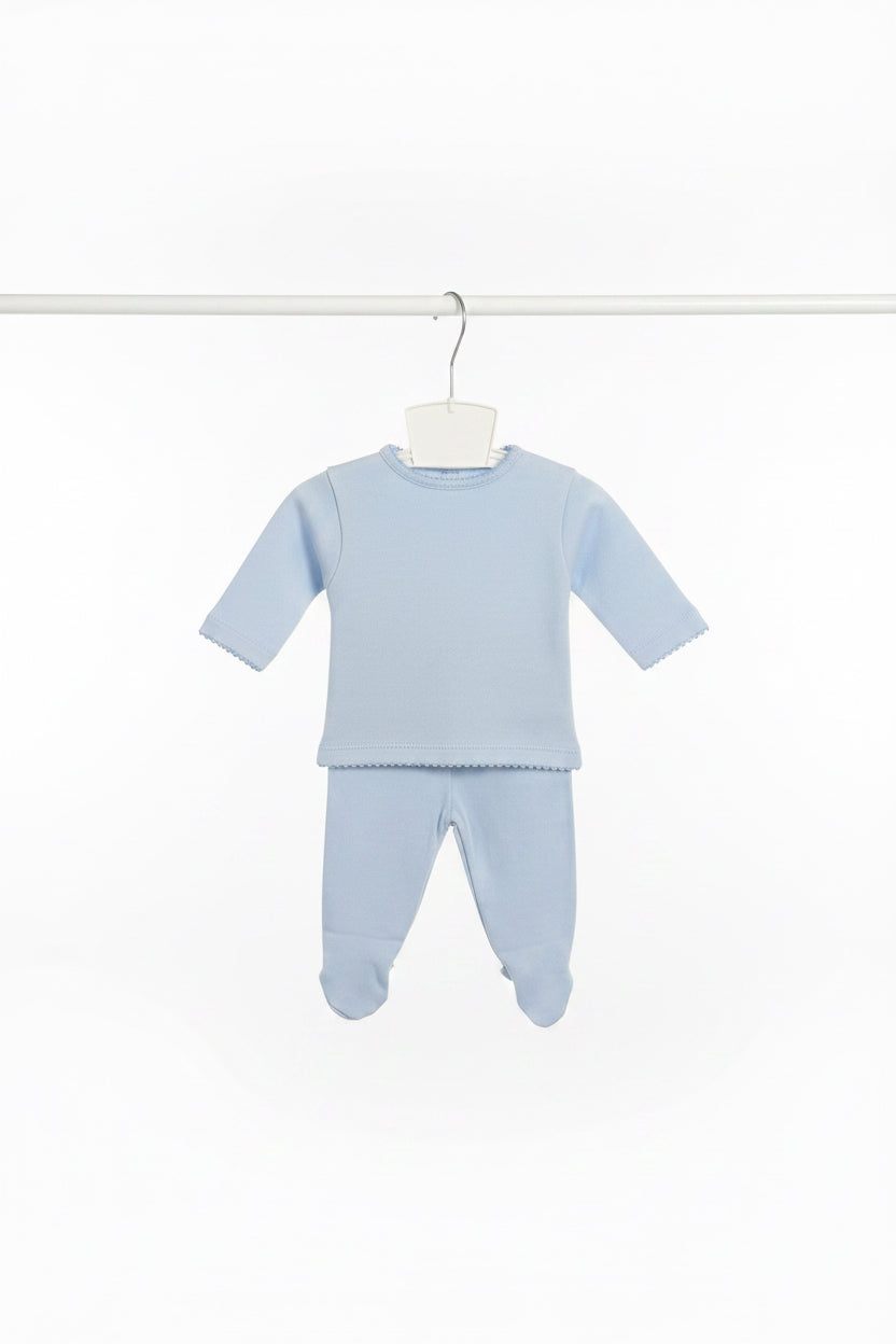 Baby boys stitched edge cotton set