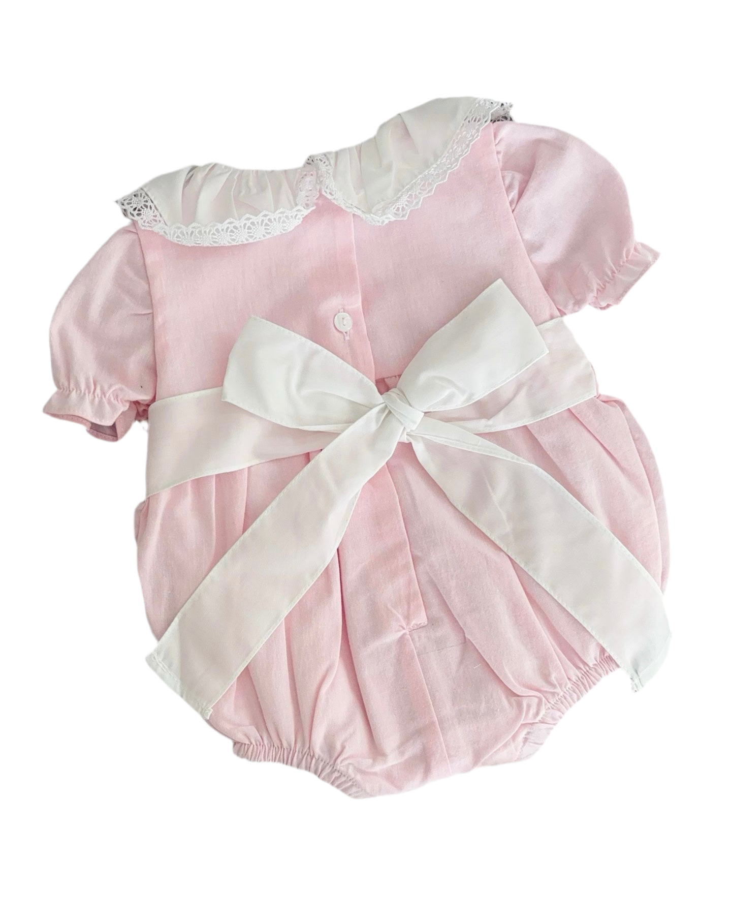 Baby girls smocked romper