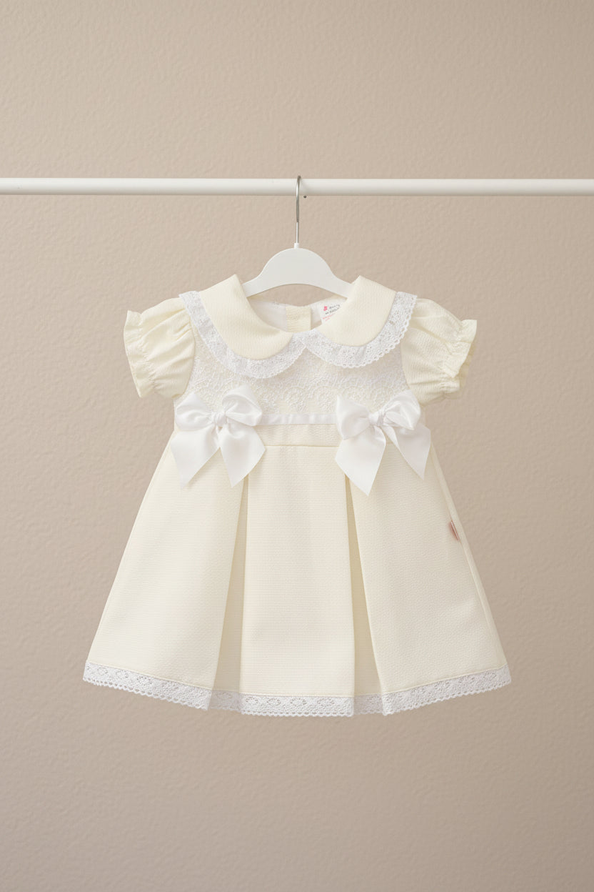 Baby girls lace pleated a line dress