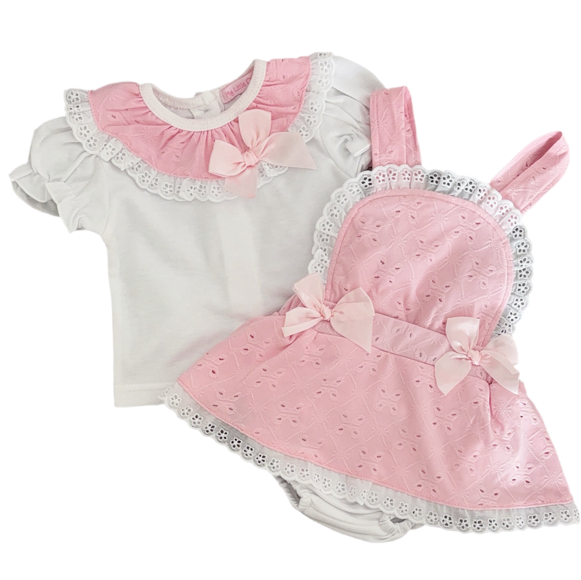 Broderie Anglaise Pinafore Set