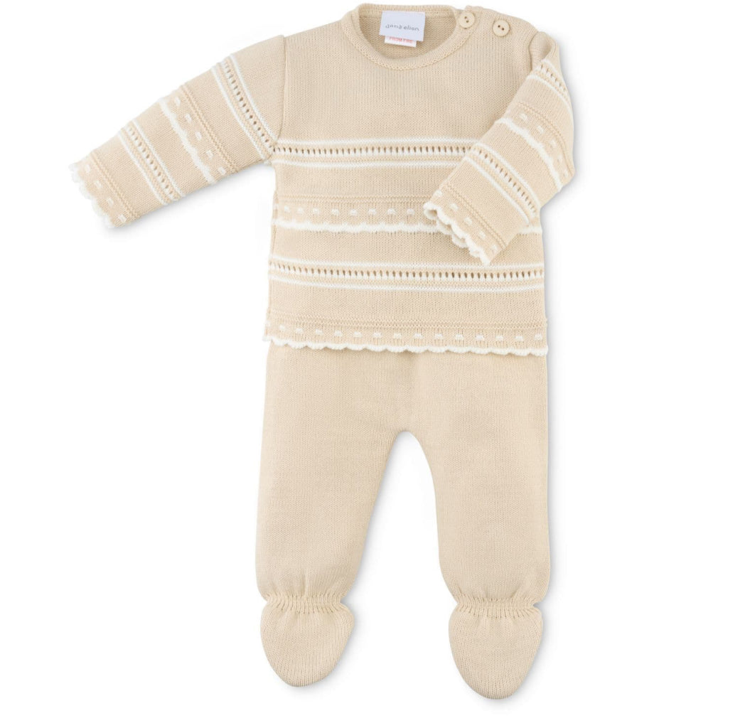 Unisex classic knitted set