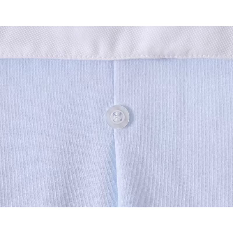 Baby boys Cotton Square Collar Mock Bib all in one