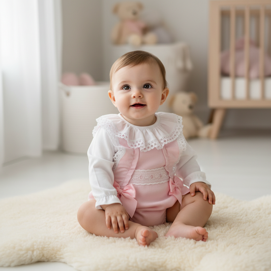 Baby girls slotted ribbon set