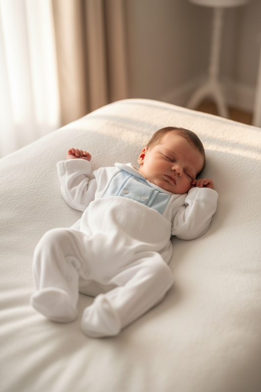 Baby boys velour all in one