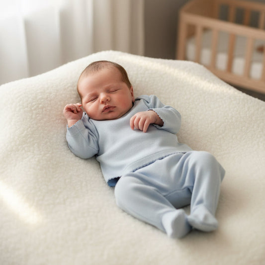 Baby boys stitched edge cotton set