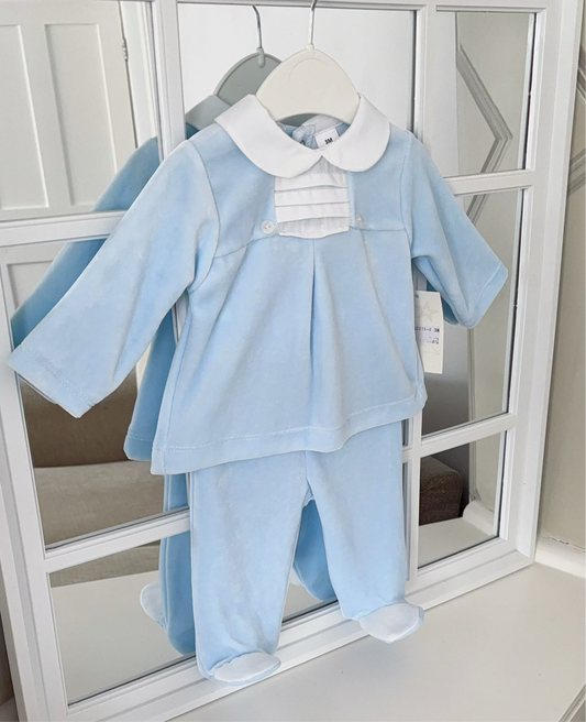 Baby boys velour two piece set