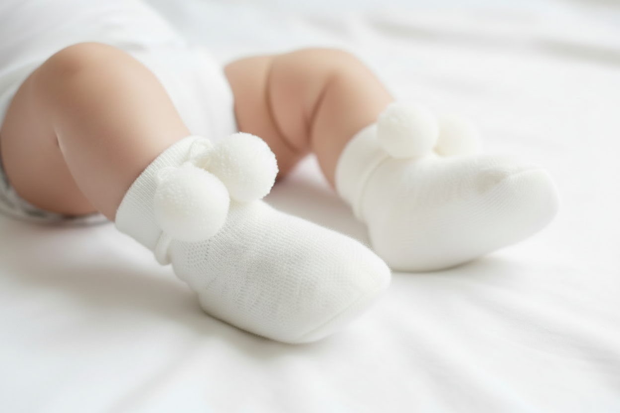 Diamond Pom pom socks