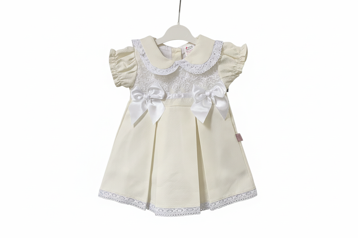 Baby girls lace pleated a line dress