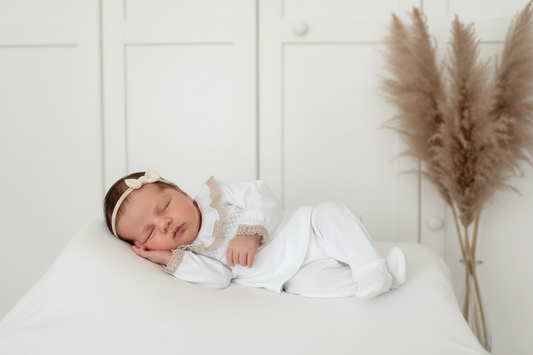 Baby girls smocked cotton set