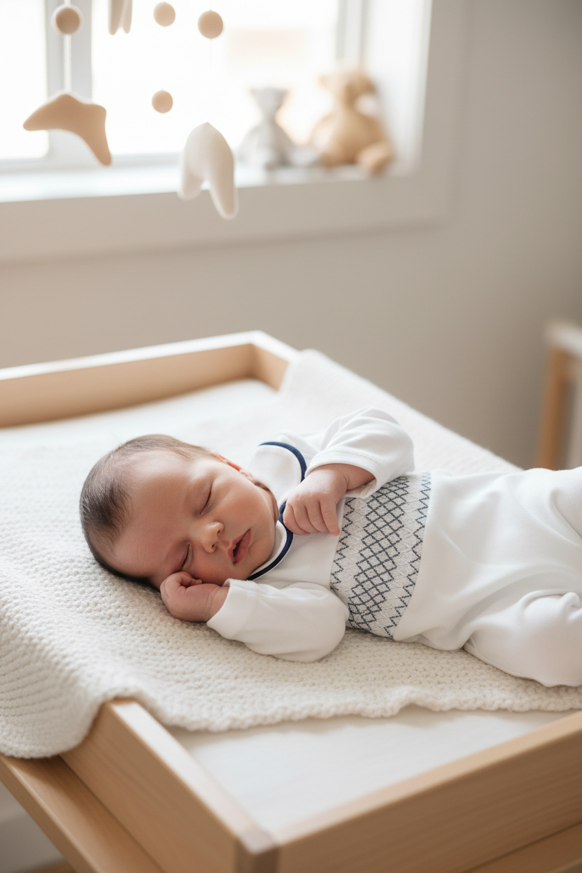 Baby boys smocked all in one