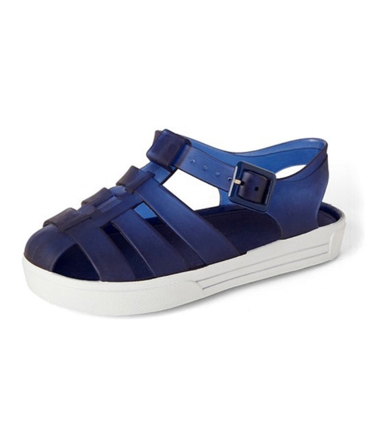 Navy jelly sandals
