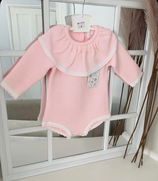 Baby girls “Elsie” knitted romper