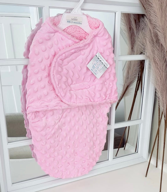 Soft Mink lined swaddle
